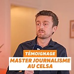 Photo « De l’amphi à la rédaction » : le parcours inspirant de Simon Kremer, diplômé en journalisme du CELSA.