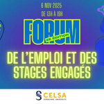Photo Forum de l’emploi et des stages engagés du CELSA